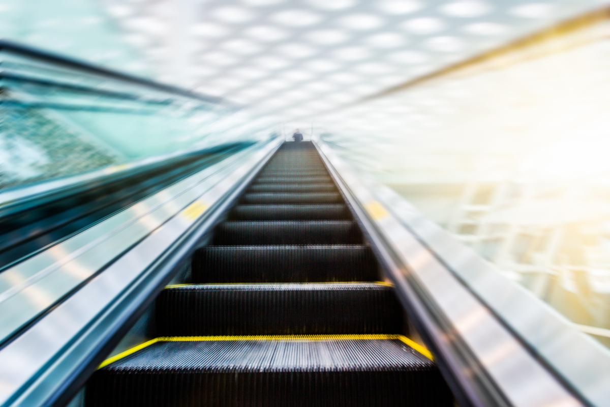 the escalator of the subway station in shanghai china. — OCCA - Ontario ...